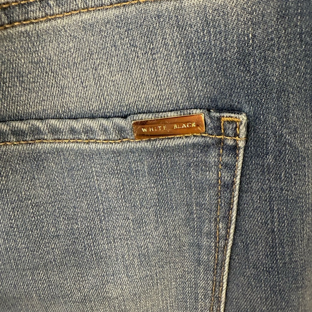 Whte House Black Market High-Rise Skinny Cashmere Jeans Size 12 - Picture 5 of 7